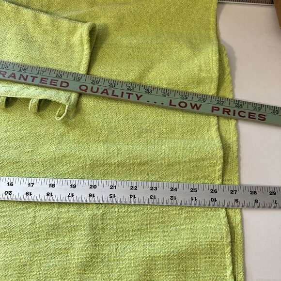 Womens Lime Green Pant Set Cotton Toofan Wide Leg Large Weave Pockets Resort - Picture 8 of 16